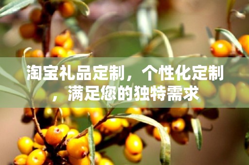 淘宝礼品定制，个性化定制，满足您的独特需求